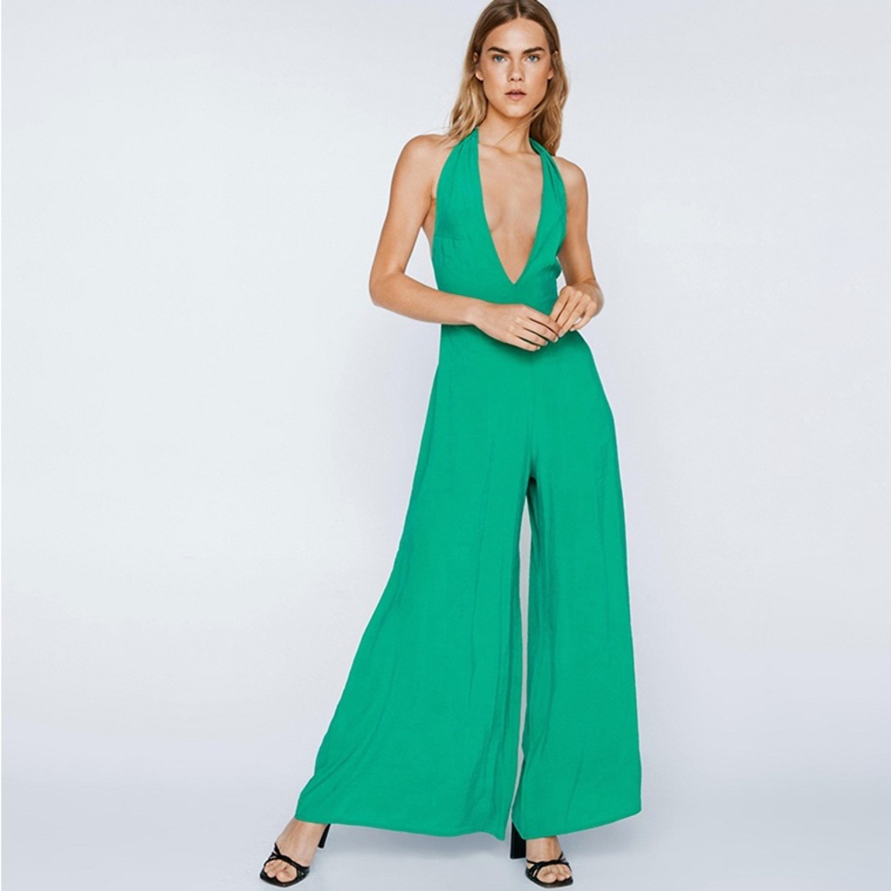 Nasty Gal green jumpsuit